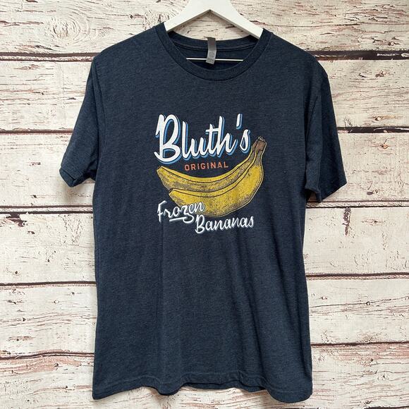ARRESTED DEVELOPMENT Bluth’s Original Frozen Bananas Shirt Sz L - Picture 1 of 4